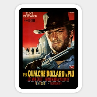 Classic Western Movie Poster - For a Few Dollars More Sticker